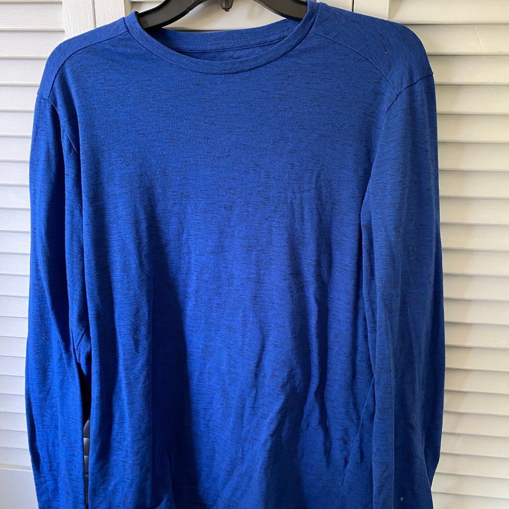 Men's Blue Long Sleeve, M